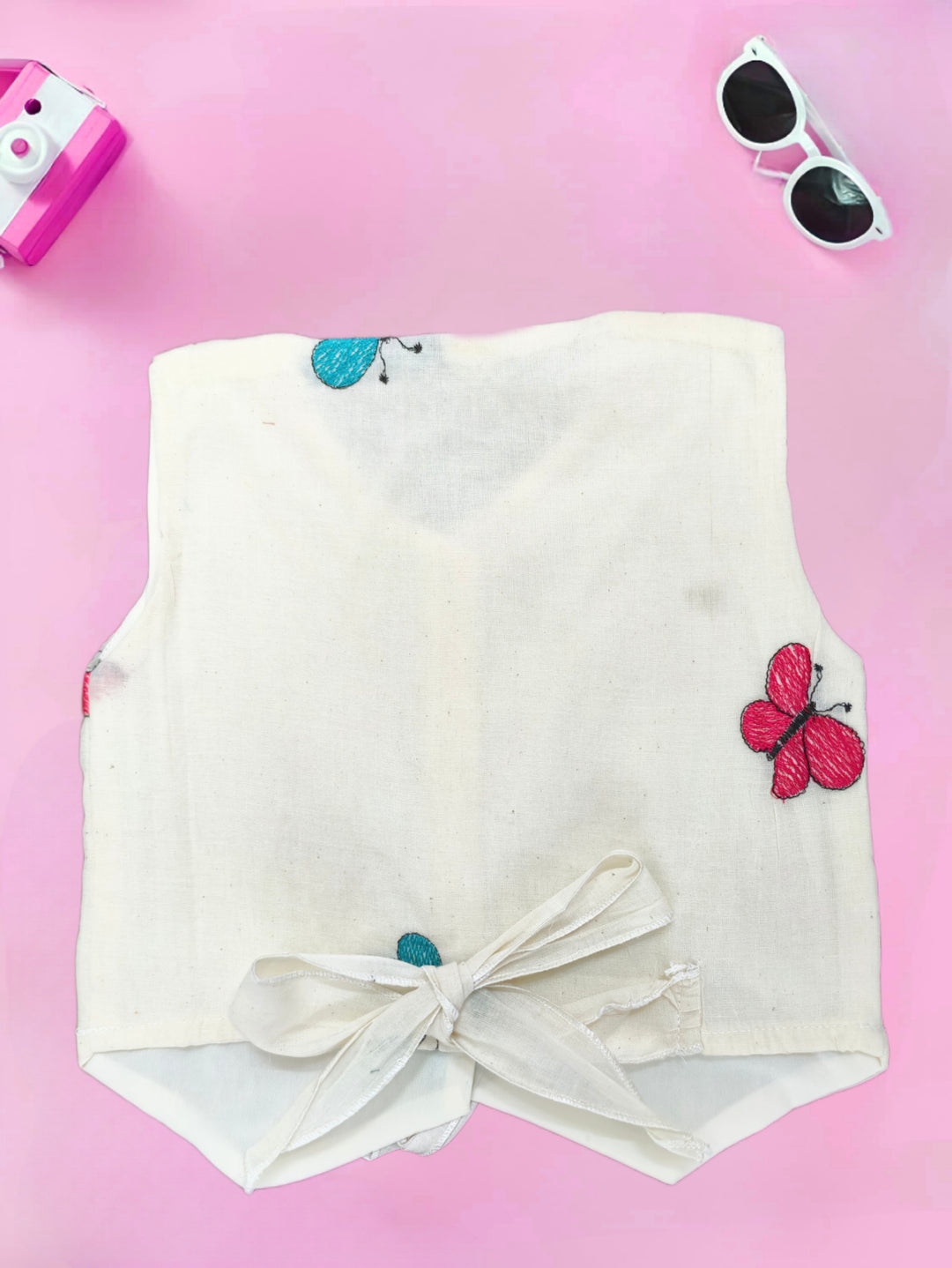 Girl's Embroidered Cotton Co-Ord Set [GCS-7636] (1-12 Years)