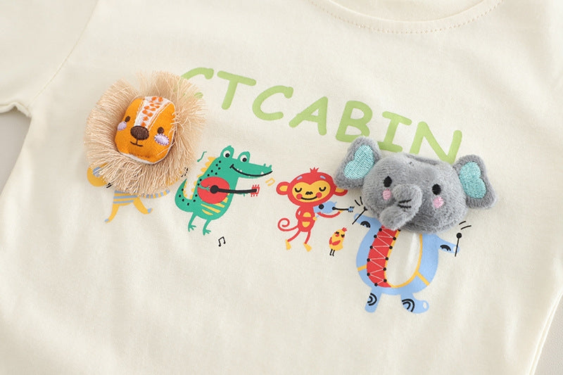 Boys White Imported Co-Ord Set [BT -2023] [2-7 Years]