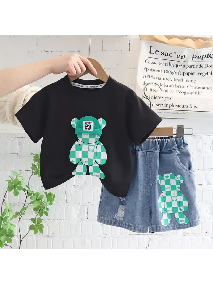 Boys Black Imported Co-Ord Set [BT -2021] [1-6 Years]