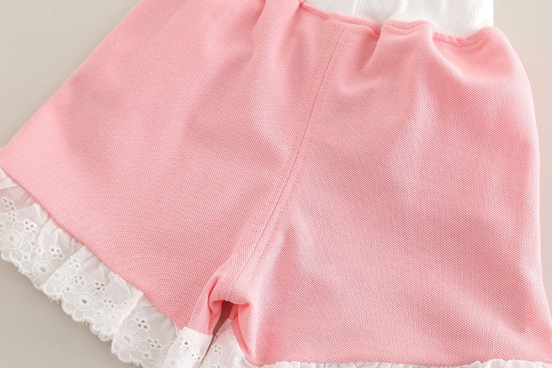 Girl's Summer Imported Pink Co-Ord Set [GCS-2027] (2-7 Years)