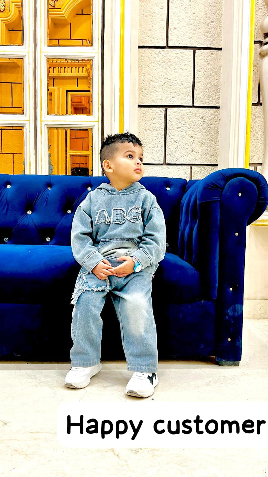 Boys Denim Co-Ord Set [BT-6857] [1 - 5Years]