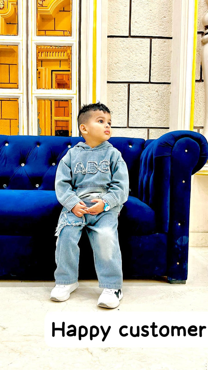 Boys Denim Co-Ord Set [BT-6857] [1 - 5Years]