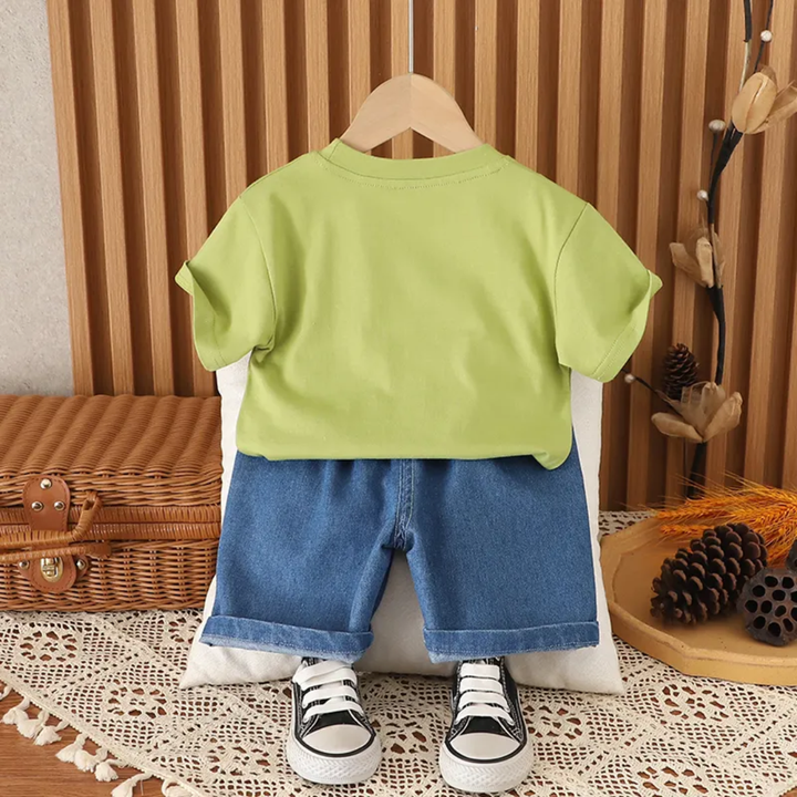 Boys Green Imported Co-Ord Set [BT -2024] [2-7 Years]