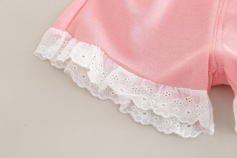 Girl's Summer Imported Pink Co-Ord Set [GCS-2027] (2-7 Years)