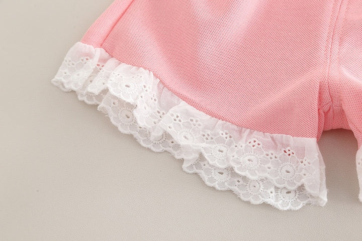 Girl's Summer Imported Pink Co-Ord Set [GCS-2027] (2-7 Years)