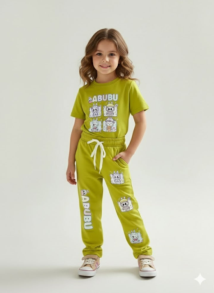 Girl's Labubu Yellow Co-Ord Set [GCS-6374](4-12 Years)