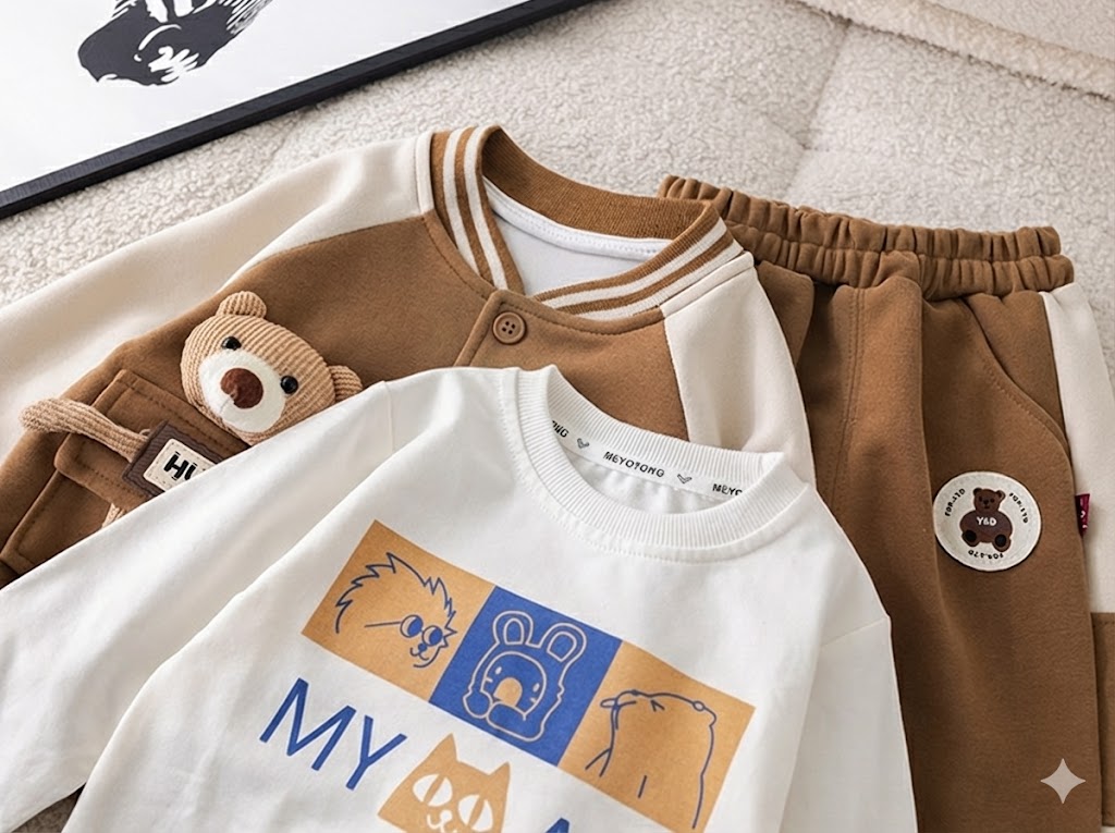 Boys Imported 3 Piece Co-Ord Set [BT-6147] [1 - 5Years]